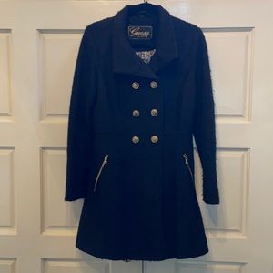 Guess Black Dress Coat